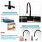 Bedside Caddy/Bedside Storage Bag Hanging Organizer for Bunk and Hospital Beds,Dorm Rooms Bed Rails,Can be Placed Glasses,Books,Mobile Phones,Keys (Black Lattice)